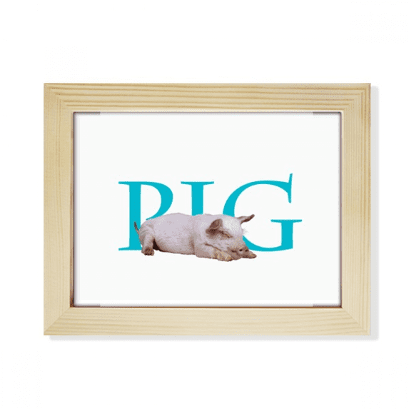 Restaurant Business Pig Food Type Desktop Photo Frame Picture Art Decoration Painting 6x8 inch