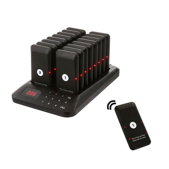 Restaurant Buzzer Pager Wireless Paging Guest Calling System For Cafe Dessert Shop Church Food Truck / Court ,Precise Control