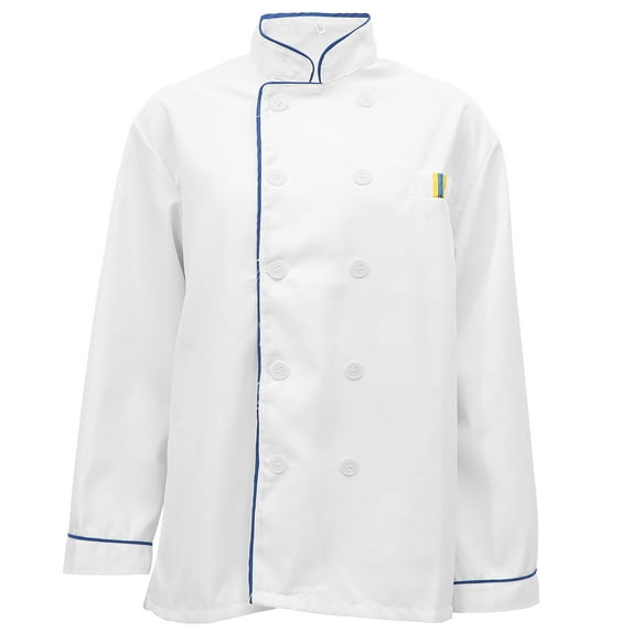 EXHUMKY Splash Proof White Chef Coat Men for Kitchen Restaurant Hotel Bbq Use