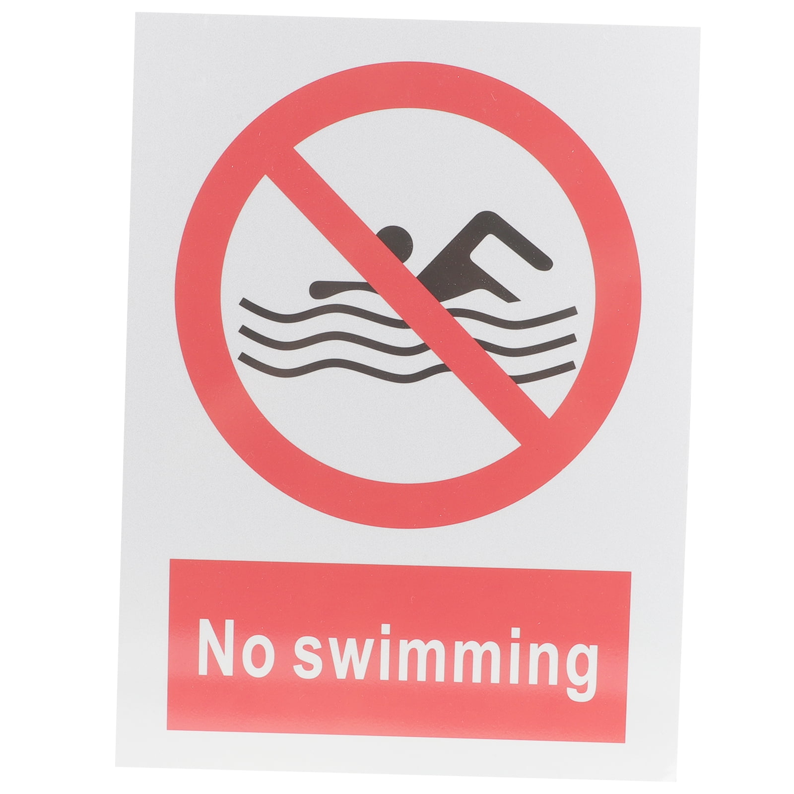 Restaurant Decoration Pool Decals for Bottom of Pool Warning Sign No Swimming Sign Caution