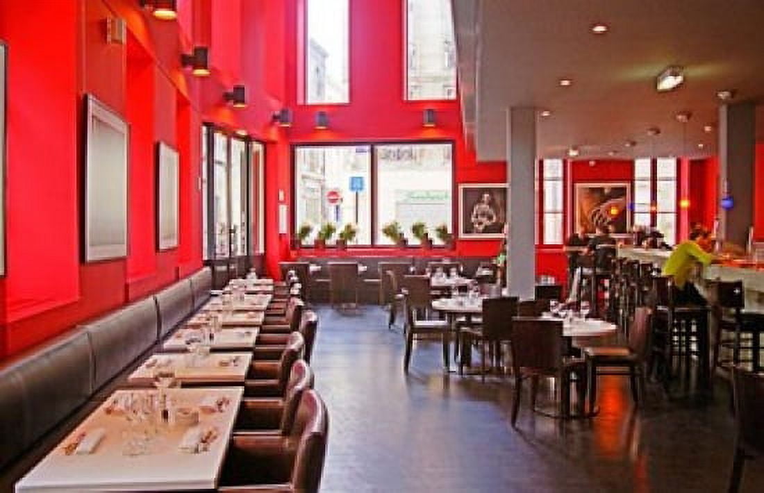 Restaurant Le Cafe du Theotre Bordeaux Canvas Art - Per Karlsson DanitaDelimont (28 x 18)