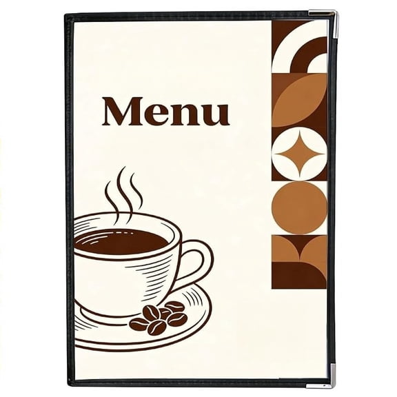 Restaurant Menu Covers Durable Menu Holders for Cafes, Bars & Dining Rooms, Reusable Menu Books for Daily Use