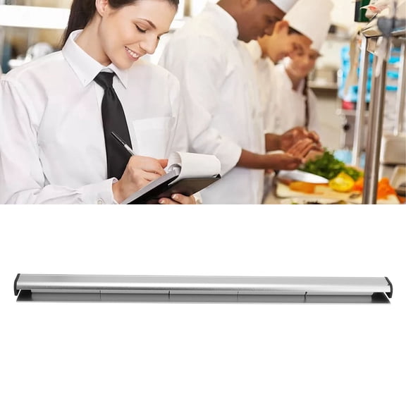 Restaurant Order Grabber, Kitchen Order Holder, Aluminum Wall Hanging A4 A3 Paper Receipt Ticket Rack Clip Tool[30CM]
