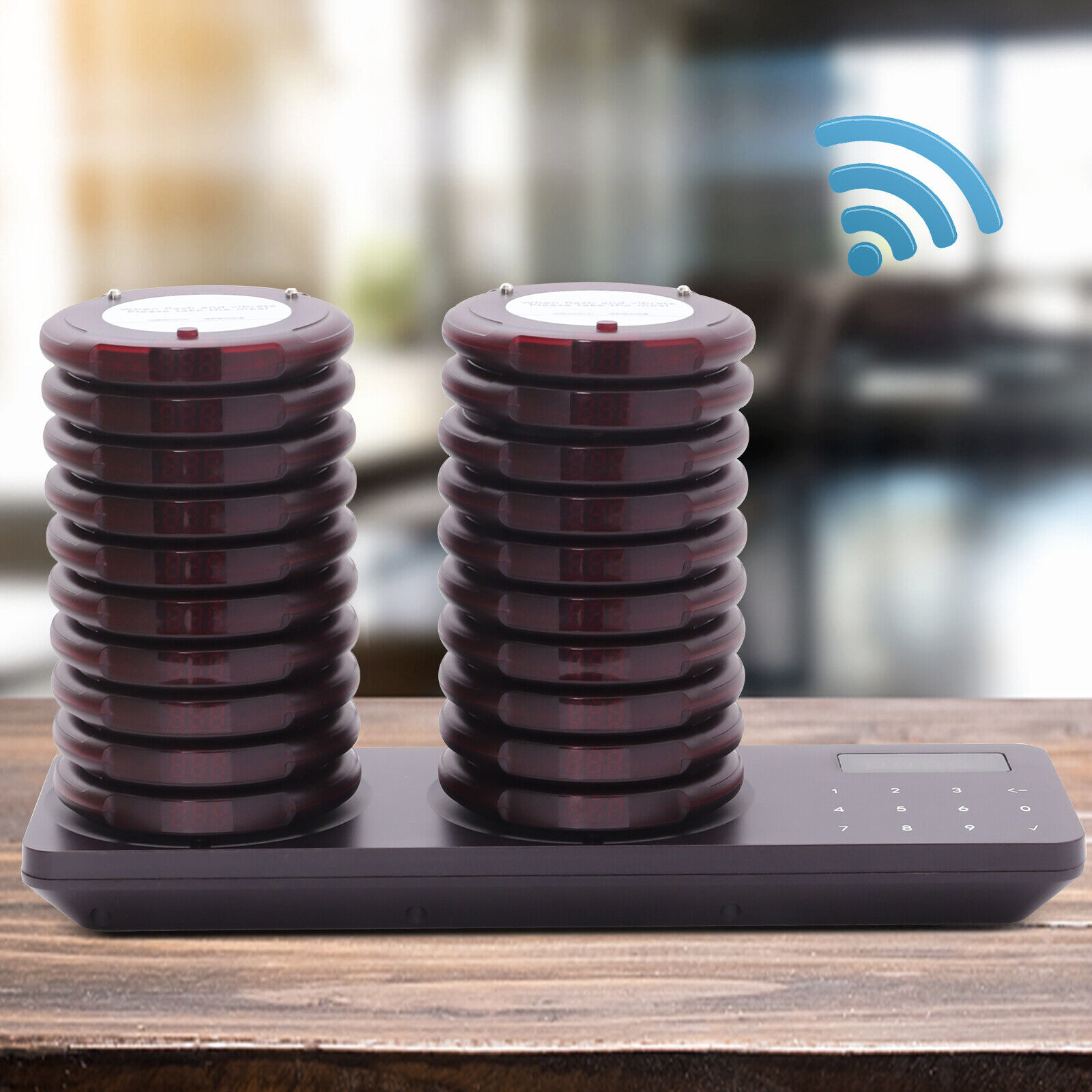 Restaurant Pager System Food Service Pager Keyboard Pager W/ 20x Pagers