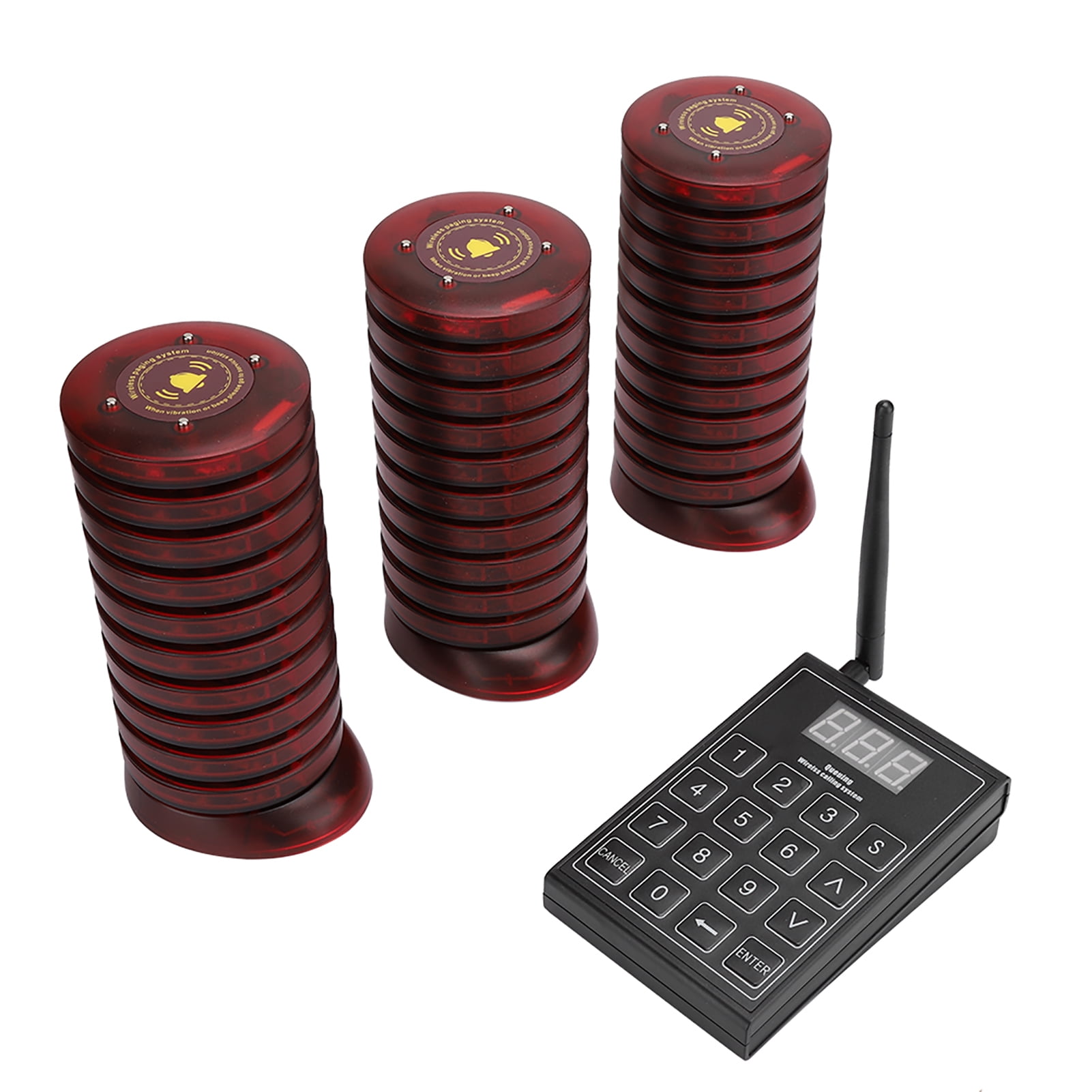 Restaurant Pager System, Wireless Calling System,1.5km Range Paging