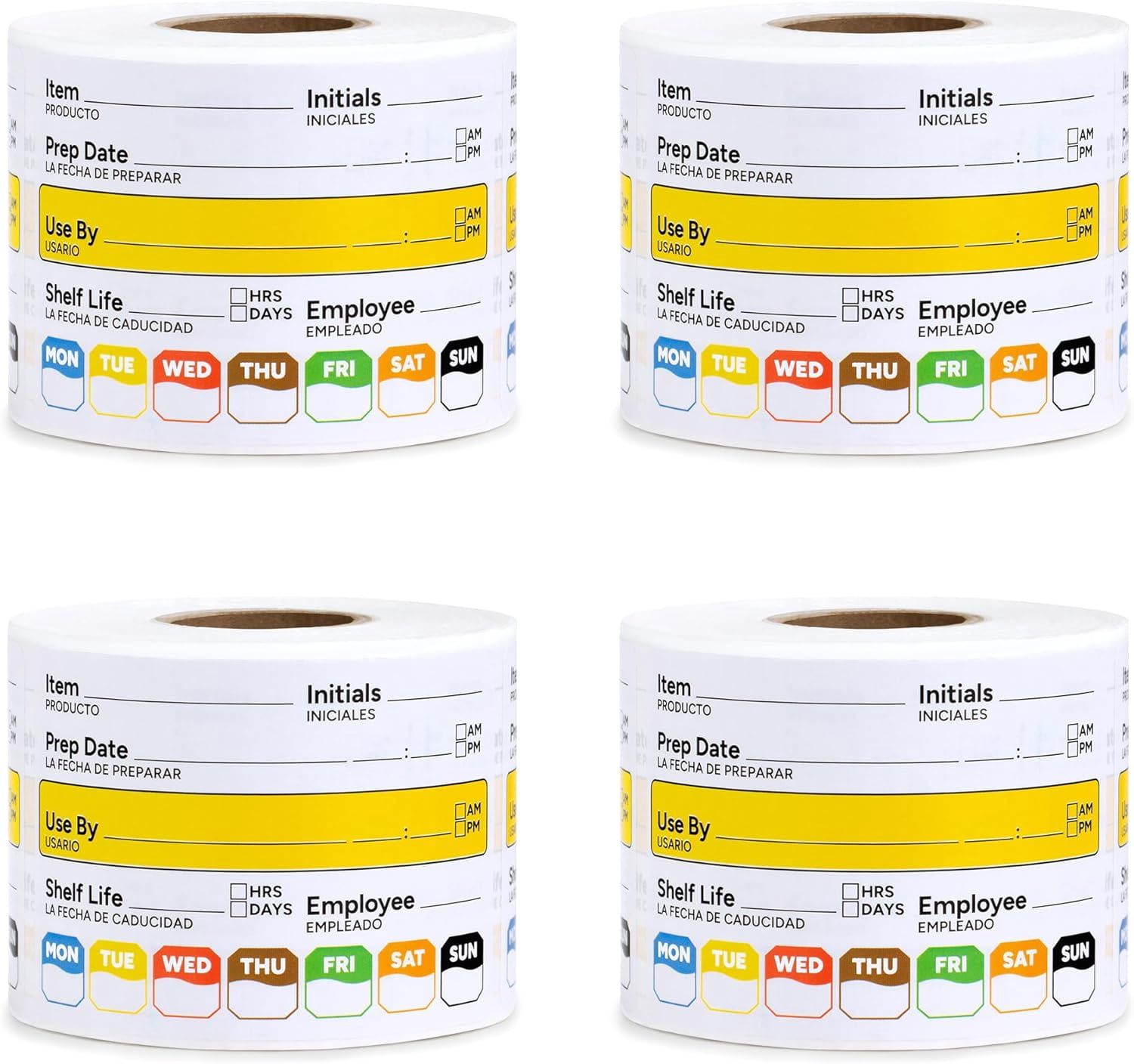 Restaurant Quality Shelf Life Food Rotation Labels Vinyl, 2” x 3” Self ...