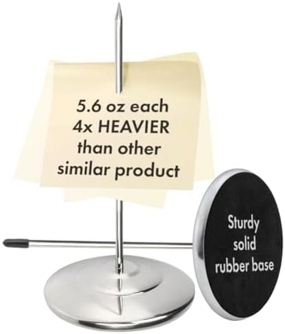 Restaurant Receipt Holder, Stainless Steel Check Spindle with 3.2 Inch ...