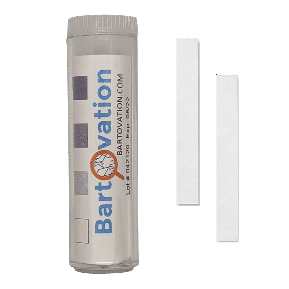 Restaurant Sanitizer Iodine Test Paper, 0-50 ppm [Vial of 100 Paper Strips]