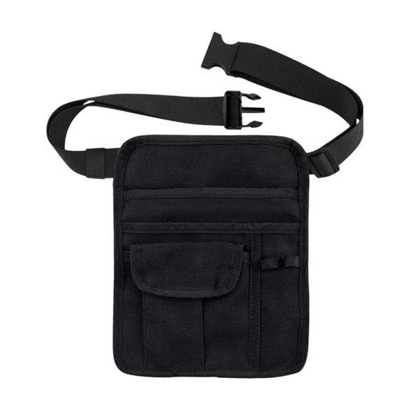Restaurant Server Apron Multi Compartment Design Stain Resistant Canvas Comfort Fit Adjustable Belt Professional Food Service Accessories