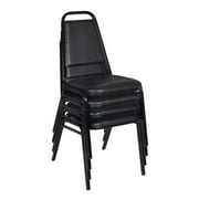 Restaurant Stack Chair 4 pack in Black