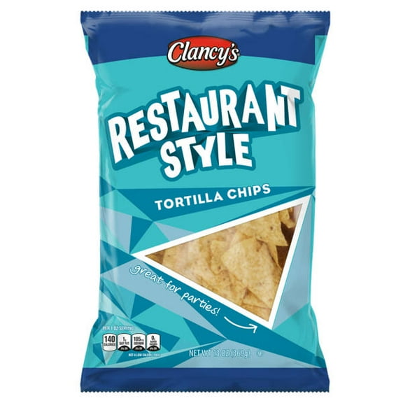 Clancy's Restaurant Style Tortilla Chips, 13 oz - Pack of 2