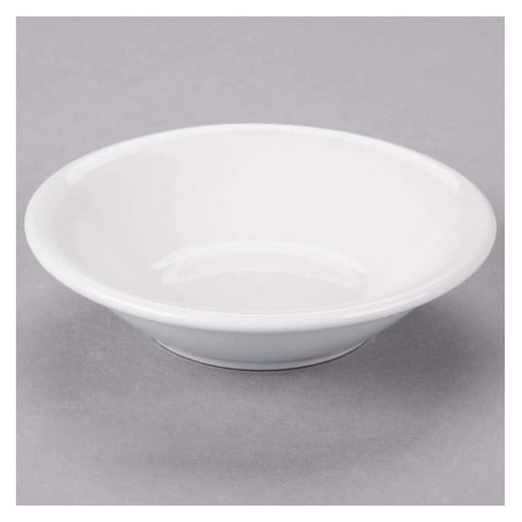 Restaurant Value, Stoneware Narrow Rim (4oz Fruit Dish, Bright White)