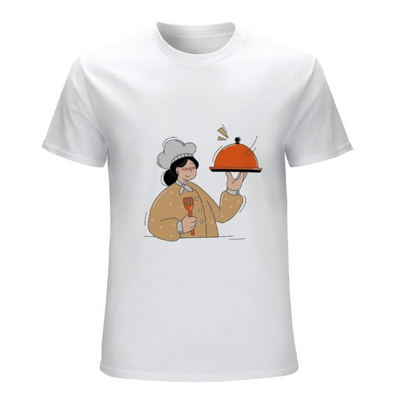 Restaurant Vintage T-shirt Mens Cotton Classic Crewneck Short Sleeve Tees Unisex Restaurant-9 L