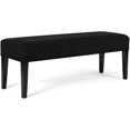 thumbnail image 1 of Restaurant bench cover stretch elastic fabric covered bench seat cushion cover kitchen restaurant bench seat protection cover (black, medium), 1 of 5