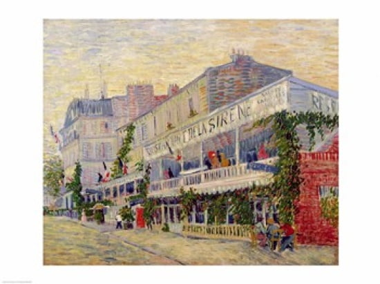 Restaurant de la Sirene at Asnieres 1887 Canvas Art - Vincent Van Gogh (24 x 18)