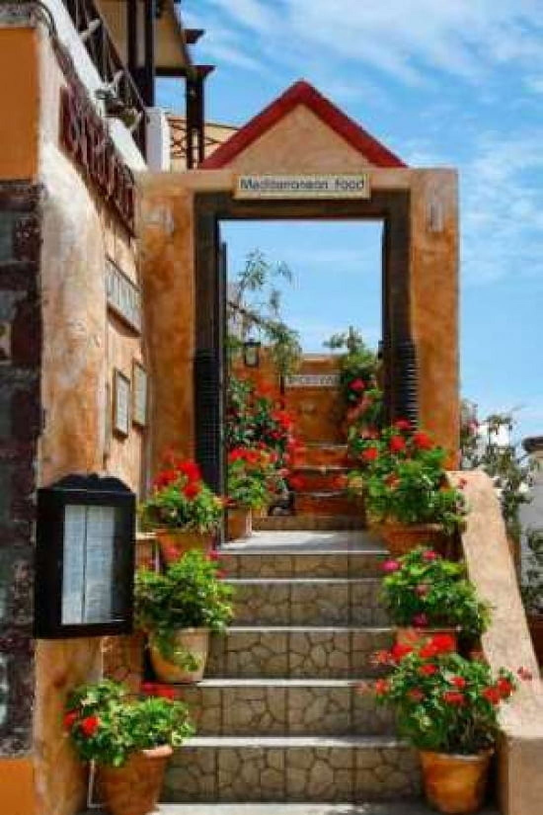 Restaurant in Greece I Canvas Art - Larry Malvin (24 x 36)