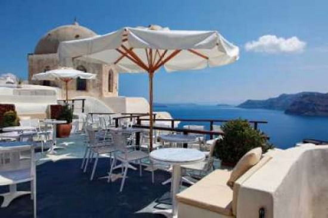 Restaurant in Greece II Canvas Art - Larry Malvin (12 x 18)