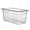 thumbnail image 1 of Met Lux Rectangle Clear Plastic 1/3 Size Cold Food Storage Container - 6" Depth - 10 count box, 1 of 3