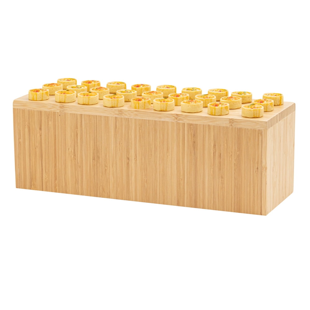 Bakery Riser Display Restaurantware-20.5 x 7 x 11 Inch Display Riser, 1 Rectangle Wood ...