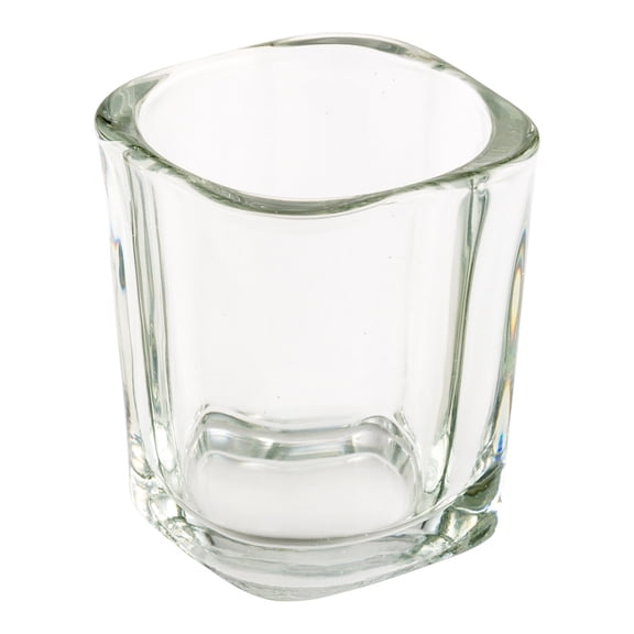 Restaurantware-3 Ounce Appetizer Cups, 10 Square Mini Dessert Cups - Durable, Dishwashable, Clear Glass Mousse Cup, Freezable, For Serving Ice Cream, Parfaits, Or Puddings