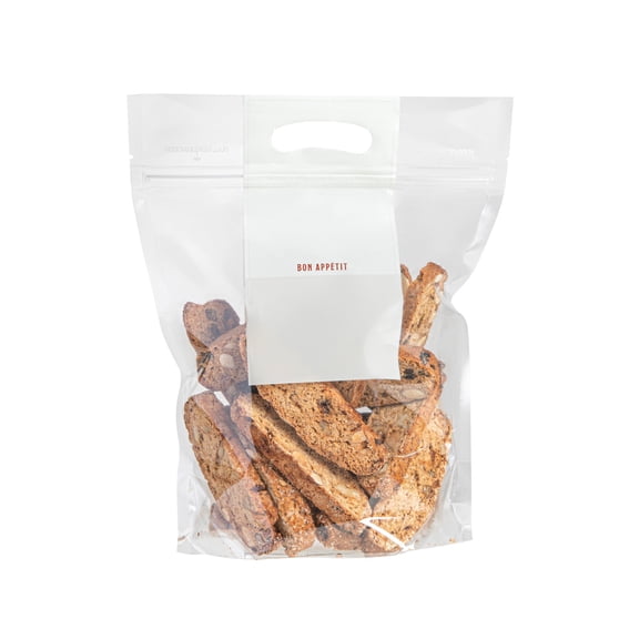 Bag Tek Clear Plastic Gusset Zip Bag - with Handles - 12 1/2" x 4 1/4" x 10 1/2" - 100 count box
