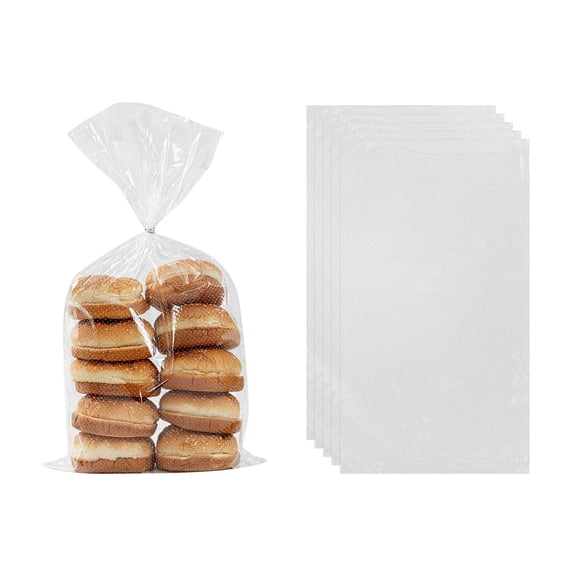 Bag Tek Clear Plastic Bread Bag - Micro-Perforated, with Wicket Dispenser - 24" x 13" - 250 count box