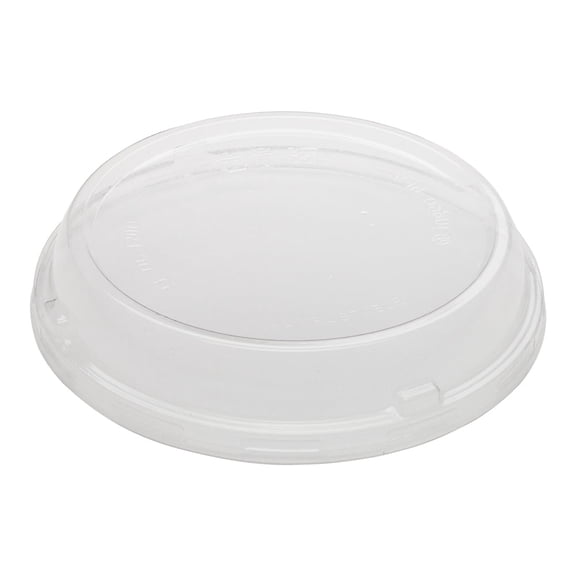 Basic Nature 16 oz Round Clear Plastic Deli Container - Compostable - 4 3/4" x 4 3/4" x 3" - 50 count box