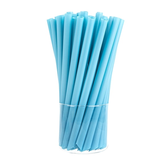 Basic Nature Brown PLA Plastic / Sugarcane Straw - Wrapped, Compostable - 8 1/4" - 2000 count box
