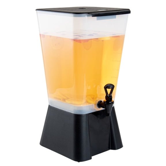 Bev Tek 6 gal Black Double Beverage Dispenser - 16" x 16" x 21" - 1 count box