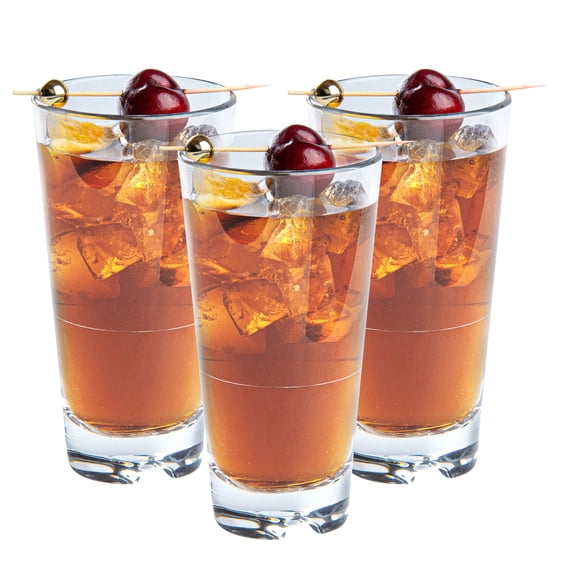Bev Tek 9 oz Polycarbonate Rocks Glass - Stackable - 3 1/2" x 3 1/2" x 3 3/4" - 6 count box