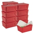 thumbnail image 1 of Restaurantware-Bio Tek 8.5 x 6.2 x 3.5 Inch Food Containers, 50 Durable Takeaway Boxes - Disposable, Sturdy, Plaid Paper 98 Ounce Takeout Boxes, Rectangle, For Takeouts And Delivery, Or Picnics, 1 of 11