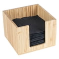 thumbnail image 1 of Nature Tek Rectangle Black Bamboo Napkin Holder - 9 1/2" x 4 1/4" x 2" - 1 count box, 1 of 11