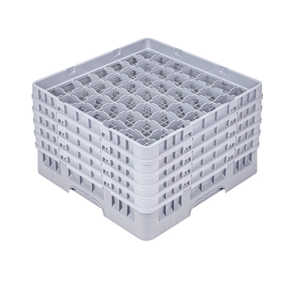 Clean Tek Professional Green Glass Rack - 16 Compartments, 1 Full Drop Extender - 19 3/4" x 19 3/4" x 5 3/4" - 1 count box
