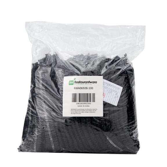 Restaurantware-Clean Tek Professional 21 Inch Disposable Bouffant Caps, 1000 Non-Woven Cook Hairnets - Lightweight, For Foodservice Establishments, Salons, Or Spas, Black Polypropylene Breathable