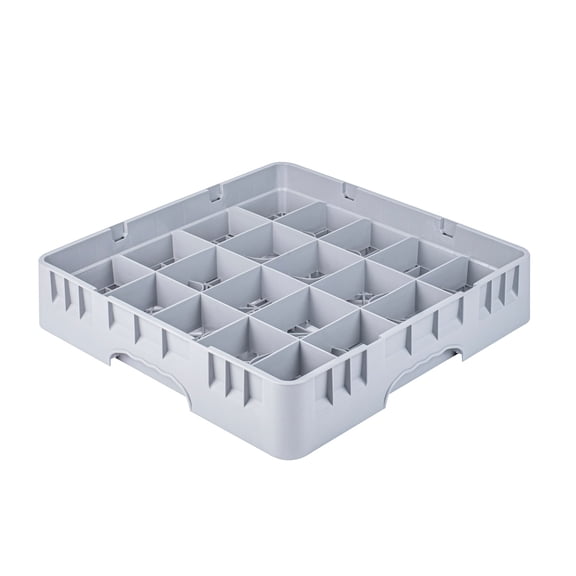 Restaurantware Clean Tek Professional Full Size Flatware Dishwashing Rack, 1 Heavy-Duty Gray Polypropylene Rack, Long-Lasting, Durable Cutlery Holder for Restaurant Kitchens and Cafeterias