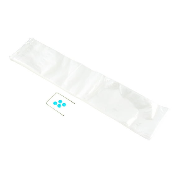 Restaurantware Clear Plastic Bread Bag, Micro-Perforated, with Wicket Dispenser, 28" x 6", 250 count box