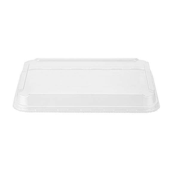 Bio Tek Rectangle Clear Plastic Lid - Fits 78 oz Serving Container - 50 count box