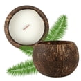 thumbnail image 1 of Coco Casa Handmade Coconut Shell Candle - Coconut Mango - 4" x 4" x 2 3/4" - 10 count box, 1 of 10