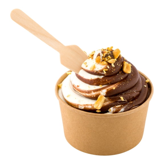 Restaurantware-Eco Luxe 3.8 Inch Tasting Spoons, 1000 Square Disposable Sample Spoons - Premium Mini Cutlery For Desserts, Appetizers, Or Crafts, Natural Wood Taster Spoons