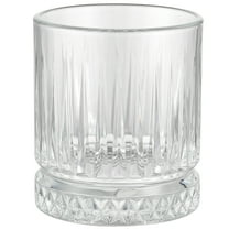 Restaurantware-Elysia 7 Ounce Whiskey Glasses, 6 Cut Rocks Glasses - Lead-Free, Weighted Base, Clear Glass Tumblers, Dishwasher-Safe, For Scotch, Bourbon, And Cocktails