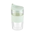 thumbnail image 1 of Restaurantware - Forma Professional 11.8 Ounce Insulated Travel Mug, 1 Double Wall Coffee Mug - Includes Lid And Sleeve, Reusable, Clear Borosilicate Glass Tumbler, Dishwashable, Microwavable, 1 of 4