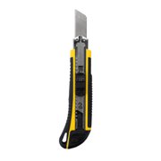 Restaurantware-Handy Tek 6.7 Inch Utility Knives, 4 Heavy Duty Box Knives - Retractable, Built-In Lock, Yellow Plastic Box Cutters, Sharp Blade, For Opening Boxes And Packages