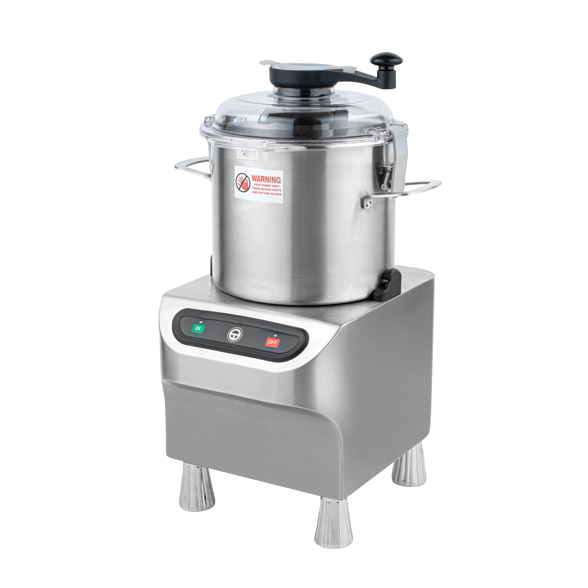 Restaurantware-Hi Tek 17.1 x 17.1 x 26.4 Food Processor, 1 Electric Food Chopper - Includes 5 Liter Single Speed Bowl Cutter, 1 HP, Stainless Steel Batch Bowl Dicer, 800W, 1725RPM