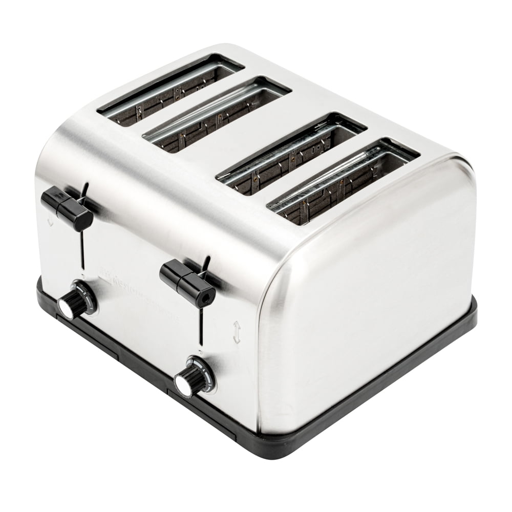 Restaurantware-Hi Tek 4-Slice Toaster, 1 Variable Browning Control Bread Toaster - 1.5-Inch Wide Slots, 120V, Stainless Steel Bagel Toaster, 1800W, 225 Slices Per Hour