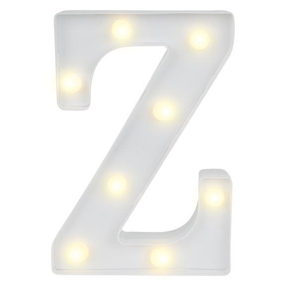 Restaurantware-Illumify 6.9 x 1.2 x 8.7 Inch Light Up Letter, 1 Durable Marquee LED Light - Letter A, Touchproof, White Plastic Party Alphabet Accent, Keyhole Slot, For Weddings, Or Special Events
