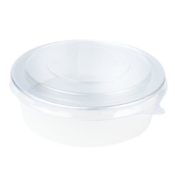 Restaurantware-LIDS ONLY: Foil Lux Lids For 17-, 25-, & 33-OZ Take Out Containers, 200 Lift Tab Lid- Disposable, Clear Plastic Food Container Lid, Containers Sold Separately