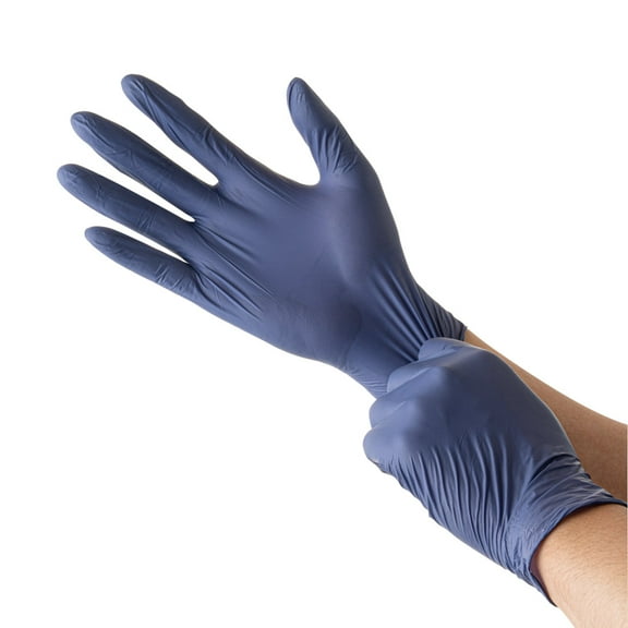 Low Derma Blue Large Nitrile Gloves - Hypoallergenic, Non-Sterile, Powder-Free - 1000 count box