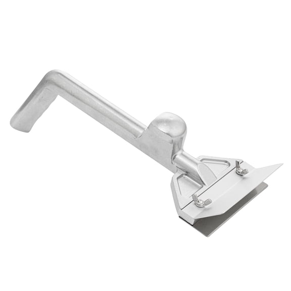Restaurantware-Met Lux 1 Commercial Flat Top Griddle Scraper, 16 x 6 x 4 Inch Griddle Cleaning Tool  With Splash Guard, Knob, Aluminum Heavy-Duty Scraper, For Restaurant Or Home Use