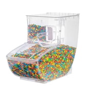 Restaurantware-Met Lux 2.1 Gallon Food Storage Container, 1 Airtight Treat Box - With Scoop, Holds Up To 30 Cups, Clear Plastic Cereal Container With Lid, For Kitchen Or Pantry Organization