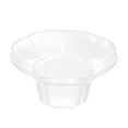 thumbnail image 1 of Mini Serve 3 oz Clear Plastic Footed Bowl - 3" x 3" x 2 1/4" - 25 count box, 1 of 11